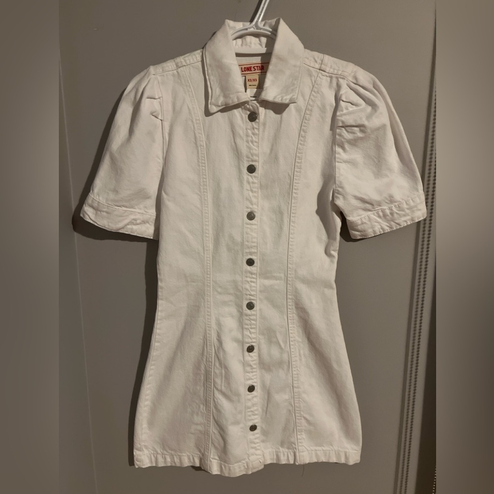 Lone Star White Dress Cotton NWT XS